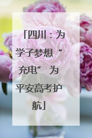 四川：为学子梦想“充电” 为平安高考护航