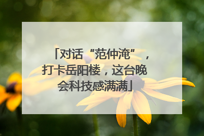 对话“范仲淹”，打卡岳阳楼，这台晚会科技感满满