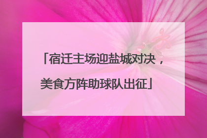 宿迁主场迎盐城对决，美食方阵助球队出征