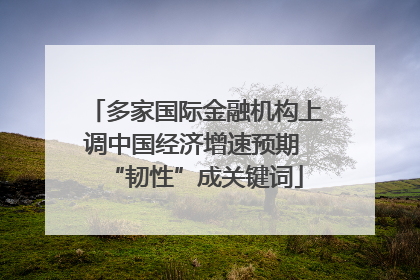 多家国际金融机构上调中国经济增速预期 “韧性”成关键词