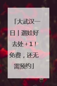 大武汉一日︱遛娃好去处＋1！免费，还无需预约