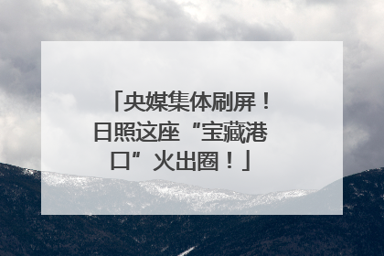 央媒集体刷屏！日照这座“宝藏港口”火出圈！