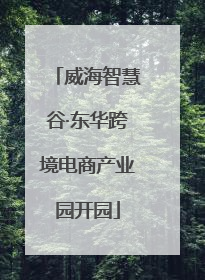 威海智慧谷·东华跨境电商产业园开园