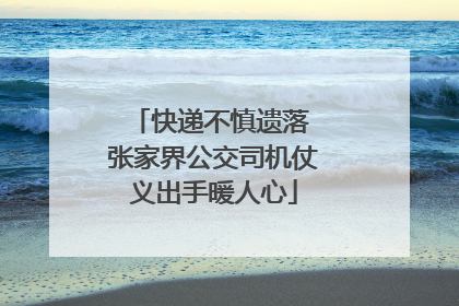 快递不慎遗落 张家界公交司机仗义出手暖人心