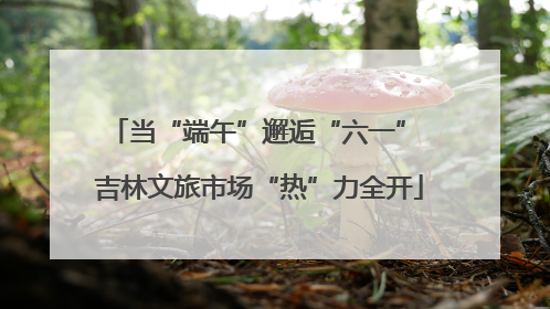 当“端午”邂逅“六一” 吉林文旅市场“热”力全开