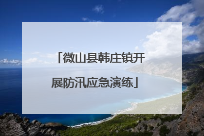 微山县韩庄镇开展防汛应急演练