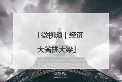 微视频｜经济大省挑大梁