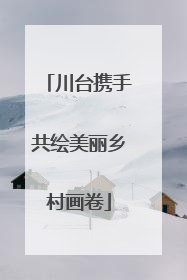川台携手共绘美丽乡村画卷