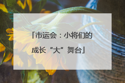 市运会：小将们的成长“大”舞台