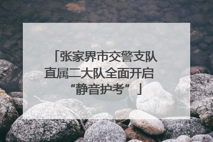 张家界市交警支队直属二大队全面开启“静音护考”