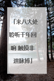 来八大处聆听千年回响 触摸非遗脉搏
