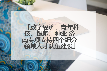 数字经济、青年科技、银龄、种业 济南专项支持四个细分领域人才队伍建设