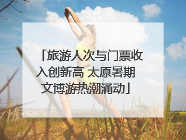 旅游人次与门票收入创新高 太原暑期文博游热潮涌动