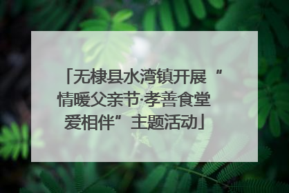无棣县水湾镇开展“情暖父亲节·孝善食堂爱相伴”主题活动
