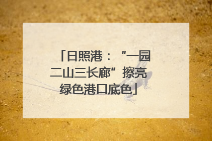 日照港：“一园二山三长廊”擦亮绿色港口底色