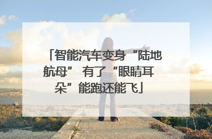 智能汽车变身“陆地航母” 有了“眼睛耳朵”能跑还能飞