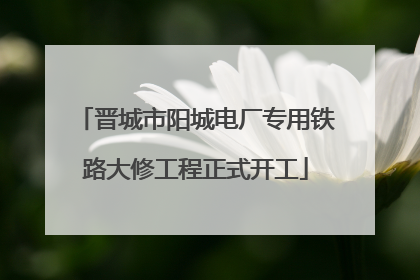 晋城市阳城电厂专用铁路大修工程正式开工