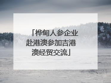 桦甸人参企业赴港澳参加吉港澳经贸交流