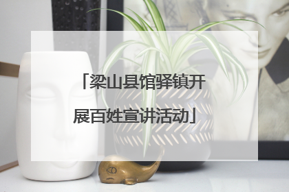 梁山县馆驿镇开展百姓宣讲活动