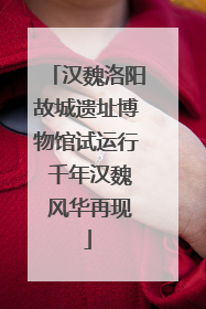 汉魏洛阳故城遗址博物馆试运行 千年汉魏 风华再现