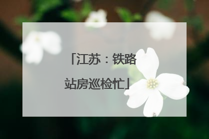 江苏：铁路站房巡检忙