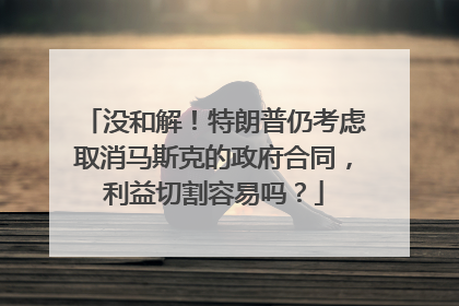 没和解！特朗普仍考虑取消马斯克的政府合同，利益切割容易吗？
