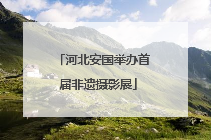 河北安国举办首届非遗摄影展