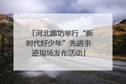 河北廊坊举行“新时代好少年”先进事迹现场发布活动