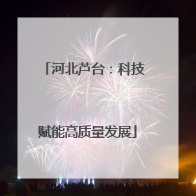 河北芦台：科技赋能高质量发展