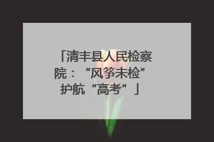 清丰县人民检察院：“风筝未检”护航“高考”