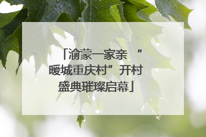 渝蒙一家亲 “暖城重庆村”开村盛典璀璨启幕