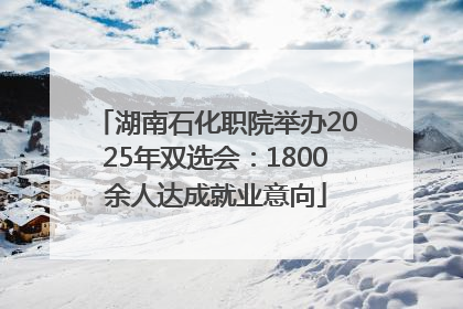 湖南石化职院举办2025年双选会：1800余人达成就业意向