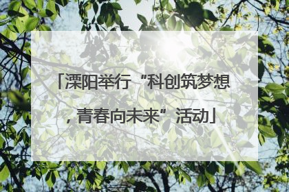 溧阳举行“科创筑梦想，青春向未来”活动