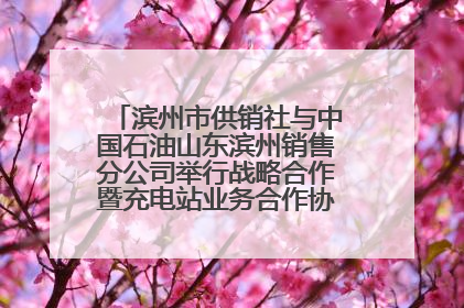 滨州市供销社与中国石油山东滨州销售分公司举行战略合作暨充电站业务合作协议签约仪式