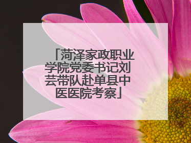 菏泽家政职业学院党委书记刘芸带队赴单县中医医院考察