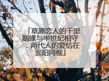 草原恋人的千里姻缘与半世纪相守：两代人的爱情在襄阳同框