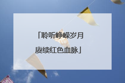 聆听峥嵘岁月 赓续红色血脉