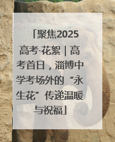 聚焦2025高考·花絮｜高考首日，淄博中学考场外的“永生花”传递温暖与祝福