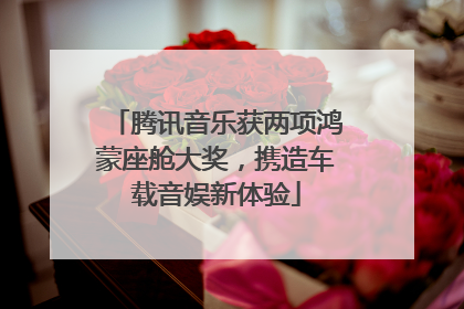 腾讯音乐获两项鸿蒙座舱大奖，携造车载音娱新体验