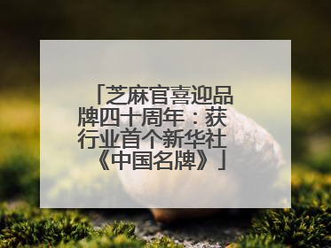 芝麻官喜迎品牌四十周年：获行业首个新华社《中国名牌》