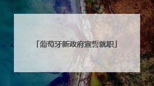 葡萄牙新政府宣誓就职