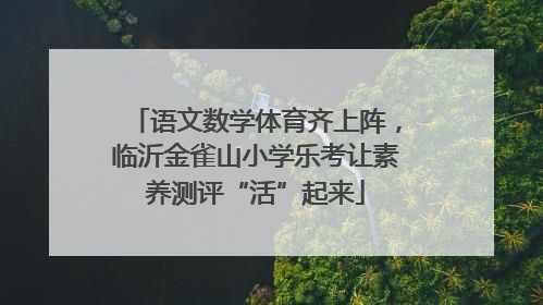 语文数学体育齐上阵，临沂金雀山小学乐考让素养测评“活”起来