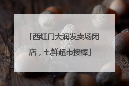 西红门大润发卖场闭店，七鲜超市接棒
