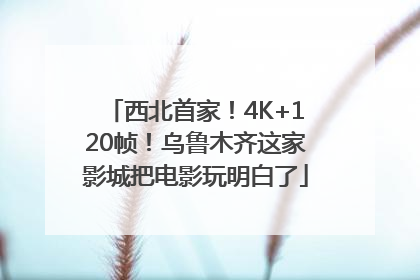 西北首家！4K+120帧！乌鲁木齐这家影城把电影玩明白了