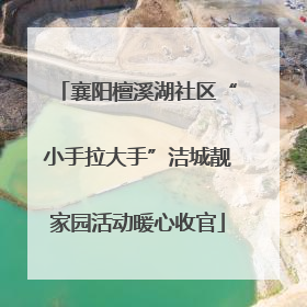 襄阳檀溪湖社区“小手拉大手”洁城靓家园活动暖心收官