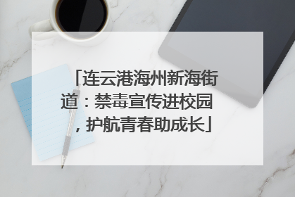 连云港海州新海街道：禁毒宣传进校园，护航青春助成长