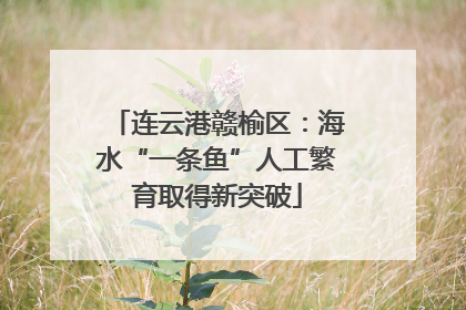 连云港赣榆区：海水“一条鱼”人工繁育取得新突破