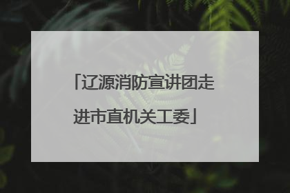 辽源消防宣讲团走进市直机关工委