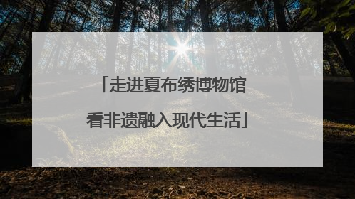 走进夏布绣博物馆 看非遗融入现代生活