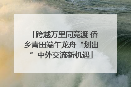 跨越万里同竞渡 侨乡青田端午龙舟“划出”中外交流新机遇